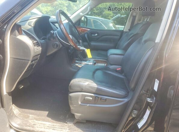 JN8AZ2NF4K9684606 2019 INFINITI QX80 Black Вид салону спереду