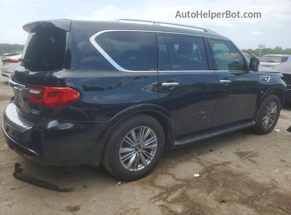 JN8AZ2NF4K9684606 2019 INFINITI QX80 Black Задня права чверть