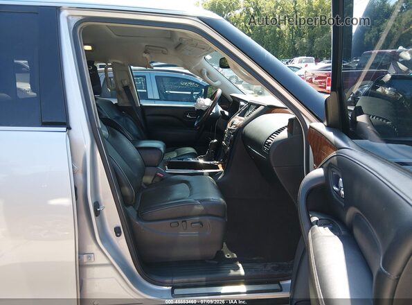JN8AZ2NF4K9685013 2019 INFINITI QX80 Silver Widok wnętrza z przodu