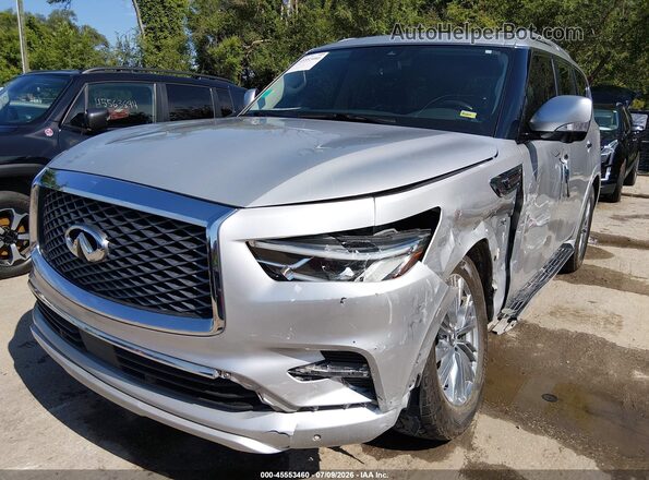JN8AZ2NF4K9685013 2019 INFINITI QX80 Silver Przód lewy