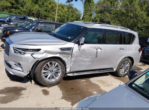 JN8AZ2NF4K9685013 2019 INFINITI QX80 Silver Widok wnętrza 360 stopni