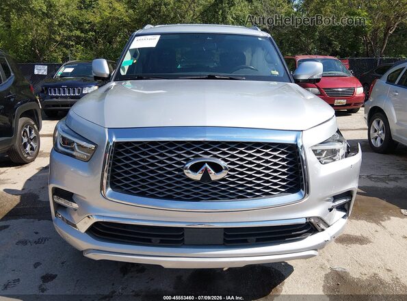 JN8AZ2NF4K9685013 2019 INFINITI QX80 Silver Widok zestawu wskaźników