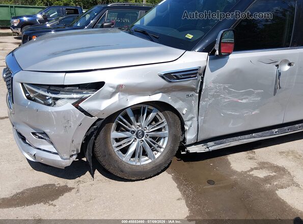 JN8AZ2NF4K9685013 2019 INFINITI QX80 Silver Widok z przodu