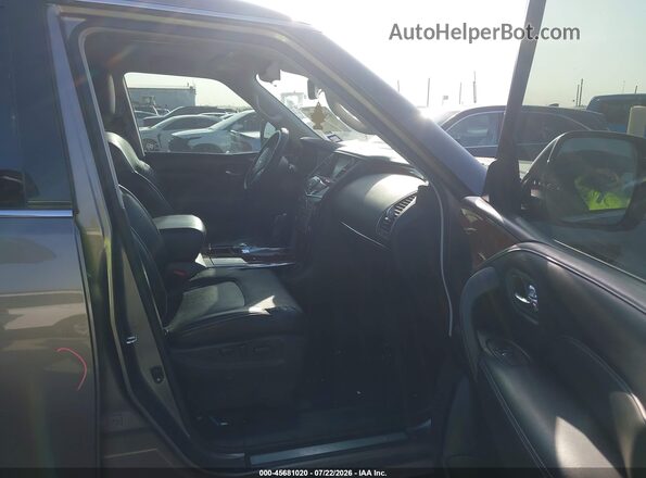 JN8AZ2NF4K9685481 2019 INFINITI QX80 Dark Brown Front interior view