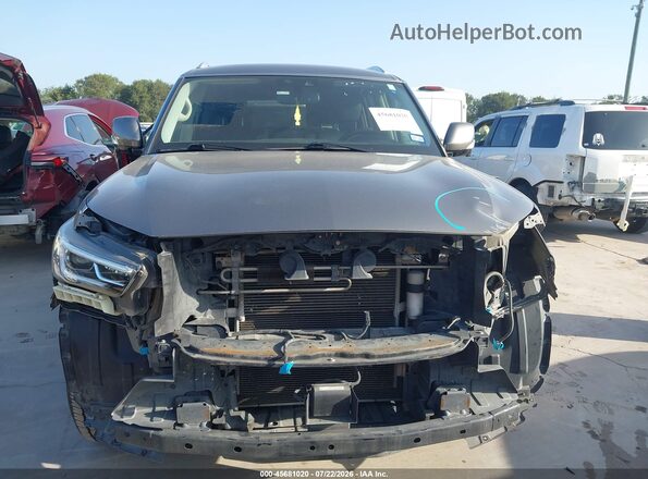 JN8AZ2NF4K9685481 2019 INFINITI QX80 Dark Brown Rear interior view