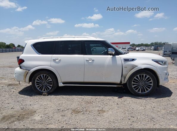 JN8AZ2NF5K9687420 2019 INFINITI QX80 White Вид задньої частини салону