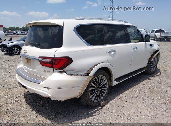 JN8AZ2NF5K9687420 2019 INFINITI QX80 White Задня права чверть