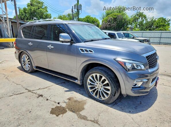 JN8AZ2NF7H9647364 2017 INFINITI QX80 Silver Առջևի աջ