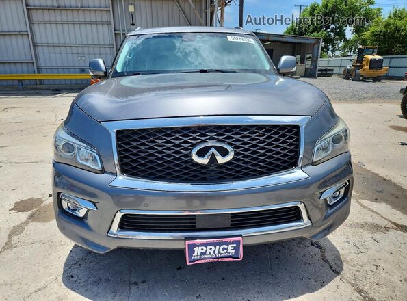 JN8AZ2NF7H9647364 2017 INFINITI QX80 Silver Դիմացի տեսք
