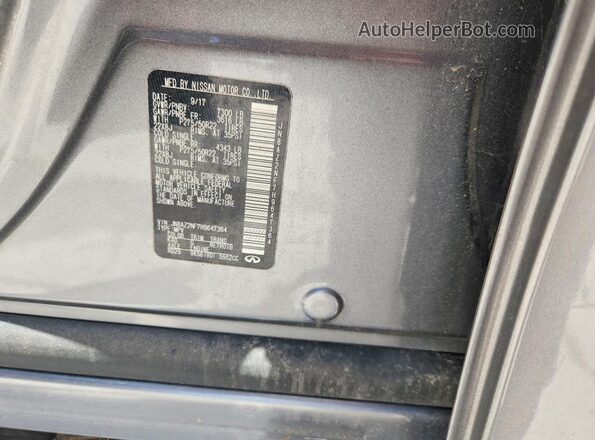 JN8AZ2NF7H9647364 2017 INFINITI QX80 Silver Շարժիչի բաժամունքի տեսք