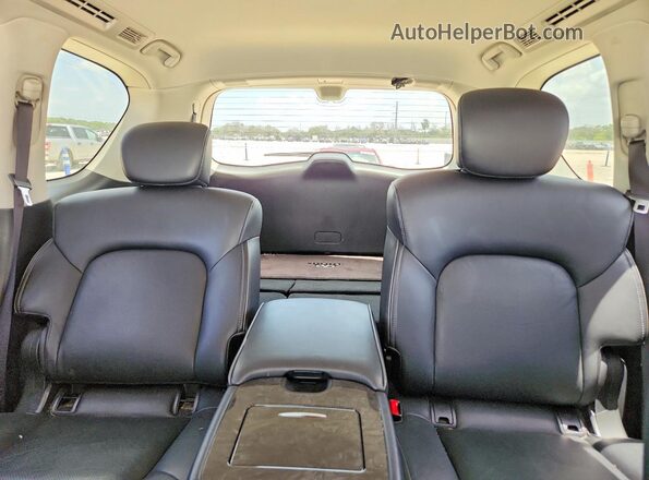 JN8AZ2NF7L9700377 2020 INFINITI QX80 Silver Rear seats view