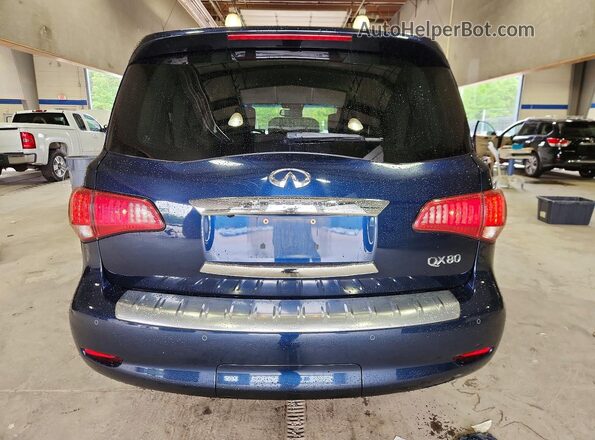JN8AZ2NF8H9640472 2017 INFINITI QX80 Blue Հետևի տեսք