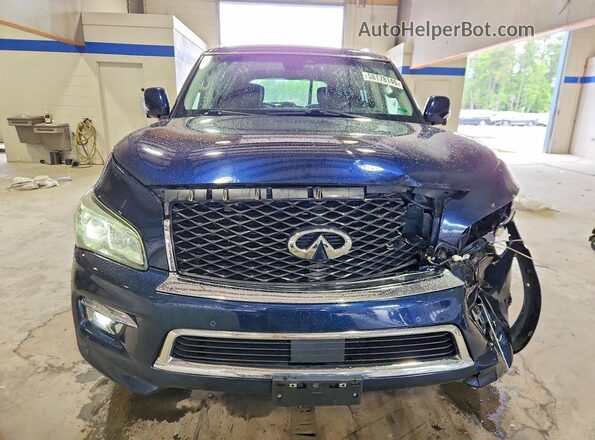 JN8AZ2NF8H9640472 2017 INFINITI QX80 Blue Դիմացի տեսք