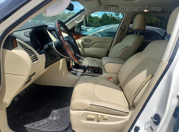 JN8AZ2NF8K9689405 2019 INFINITI QX80 White Vista interior delantera