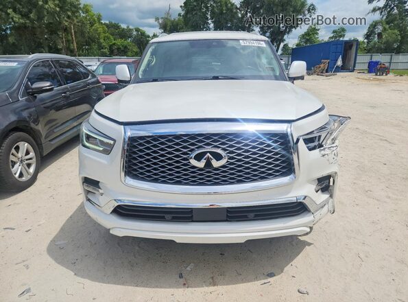 JN8AZ2NF8K9689405 2019 INFINITI QX80 White Vista frontal