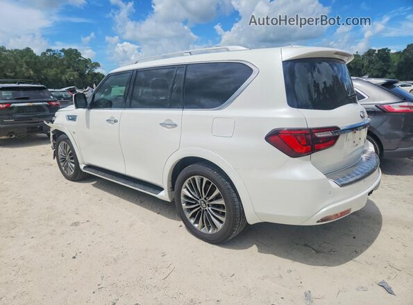 JN8AZ2NF8K9689405 2019 INFINITI QX80 White Trasero izquierdo