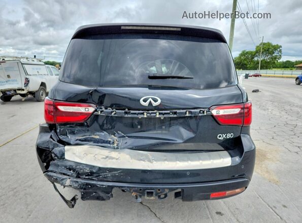 JN8AZ2NF9L9704446 2020 INFINITI QX80 Black Вид ззаду