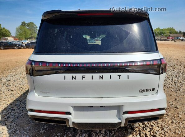 JN8AZ3CC2S9604718 2025 INFINITI QX80 White Вид ззаду