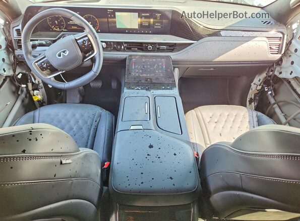 JN8AZ3CC2S9604718 2025 INFINITI QX80 White Вид панелі приладів