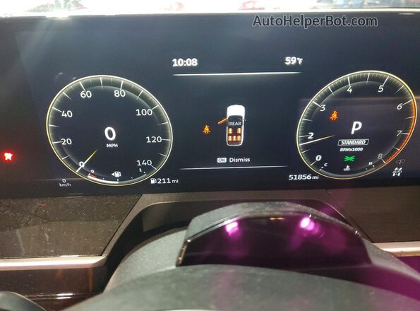JN8AZ3DB7S9401233 2025 INFINITI QX80 White Instrument cluster view