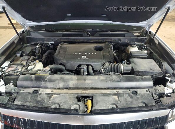 JN8AZ3DB7S9401233 2025 INFINITI QX80 White Engine compartment view