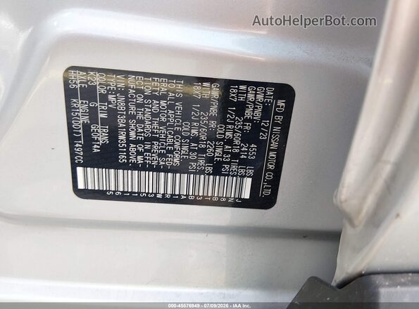 JN8BT3BA1RW351165 2024 NISSAN ROGUE Серебряный Вид подкапотного пространства