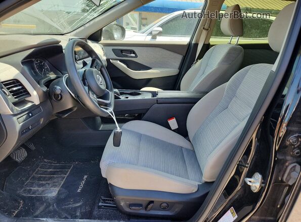JN8BT3BA4PW422601 2023 NISSAN ROGUE Black Widok wnętrza z przodu