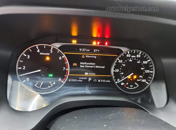 JN8BT3BA4SW005956 2025 NISSAN ROGUE White Vista del cuadro de instrumentos