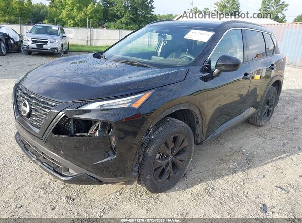 JN8BT3BA8PW012674 2023 NISSAN ROGUE Black Vista tres cuartos delantera izquierda