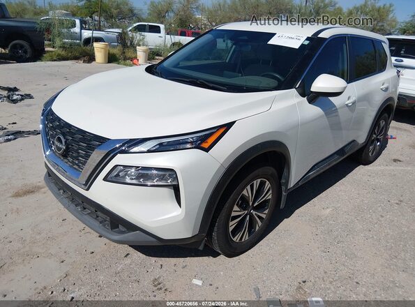 JN8BT3BA8PW436100 2023 NISSAN ROGUE White Առջևի ձախ երեք քառորդ տեսարան