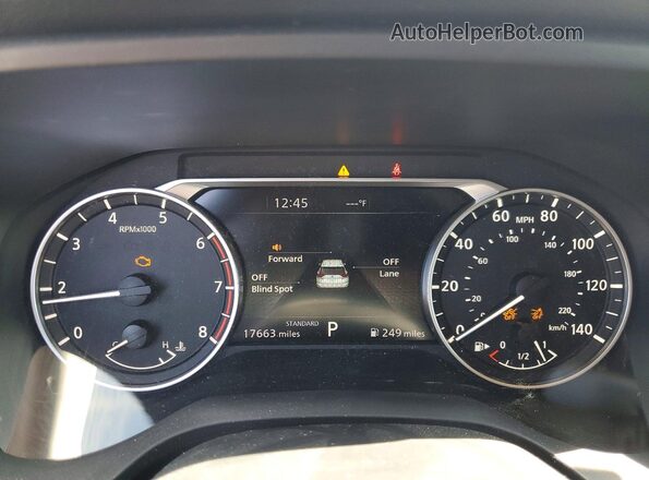 JN8BT3BA9SW001109 2025 NISSAN ROGUE Gray Вид щитка приладів