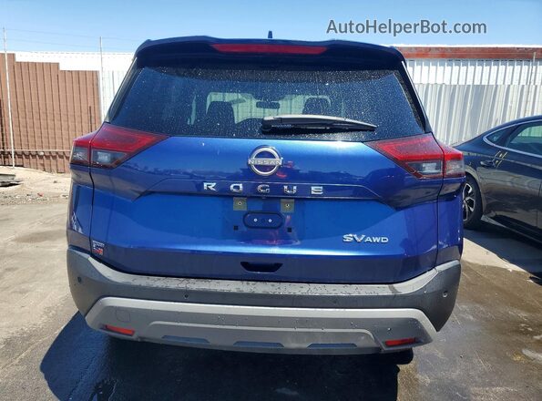 JN8BT3BB5PW461075 2023 NISSAN ROGUE Blue უკანა ხედი