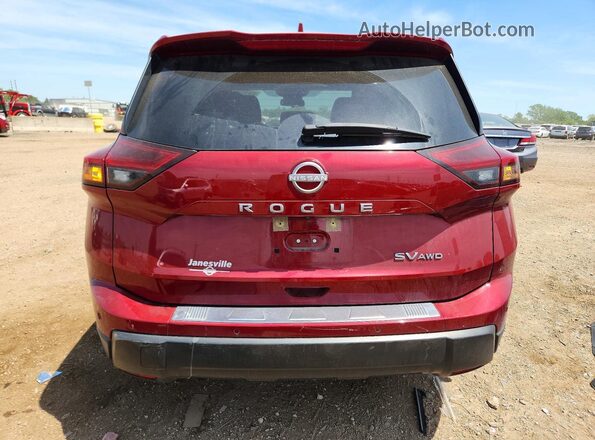JN8BT3BB5RW174497 2024 NISSAN ROGUE Red უკანა ხედი