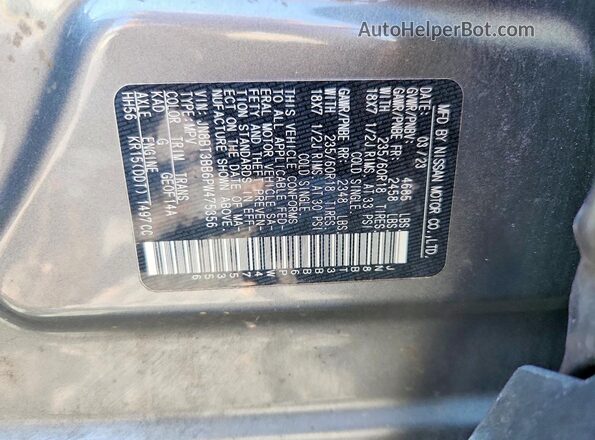 JN8BT3BB6PW475356 2023 NISSAN ROGUE Gray Engine compartment view