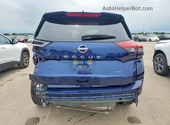 JN8BT3BB6SW147881 2025 NISSAN ROGUE Blue უკანა ხედი