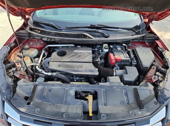 JN8BT3BBXRW174530 2024 NISSAN ROGUE Maroon ძრავის განყოფილების ხედი
