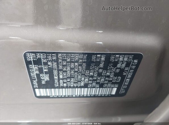 JN8BT3BBXSW144725 2025 NISSAN ROGUE Gold Vista del compartimento del motor