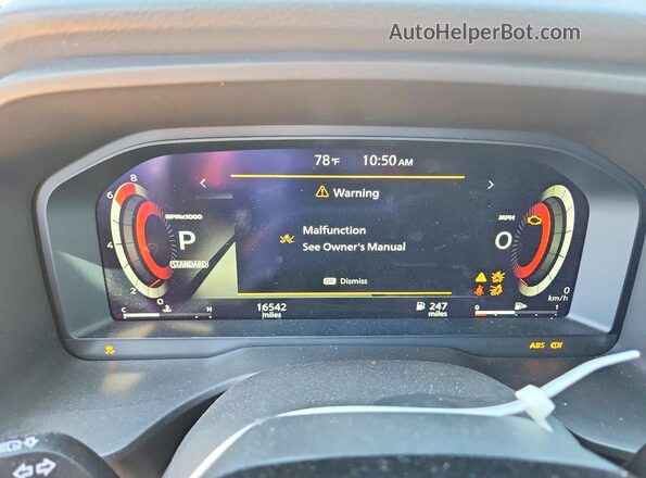 JN8BT3CAXSW006799 2025 NISSAN ROGUE Gray ხელსაწყოთა პანელის ხედი