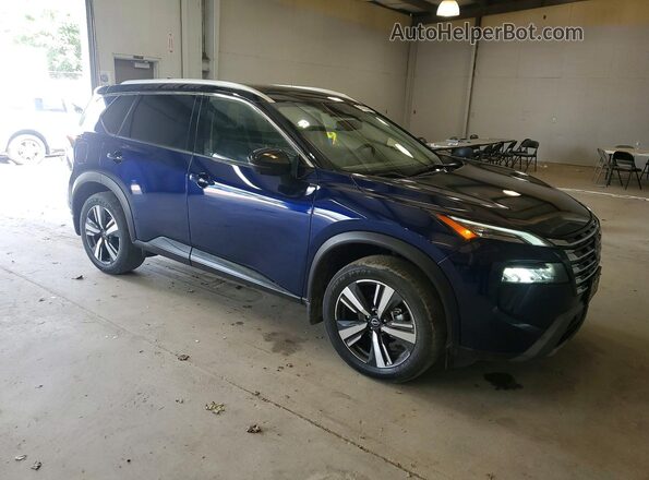 JN8BT3CB1RW443514 2024 NISSAN ROGUE Blue Przód prawy