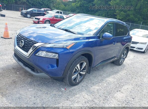 JN8BT3CB2MW450318 2021 NISSAN ROGUE Blue Front left