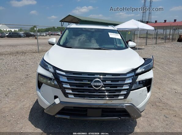JN8BT3CB4SW165777 2025 NISSAN ROGUE White ხელსაწყოთა პანელის ხედი