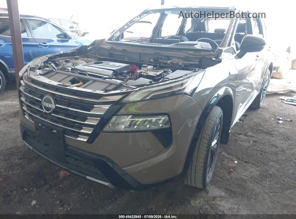 JN8BT3DC4RW070413 2024 NISSAN ROGUE Brown Առջևի ձախ երեք քառորդ տեսարան