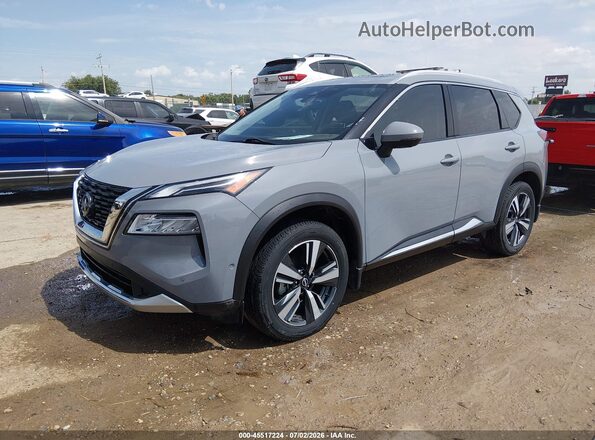 JN8BT3DC6PW101593 2023 NISSAN ROGUE Gray წინა მარცხენა ხედი სამი მეოთხედიდან
