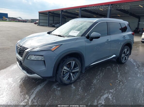 JN8BT3DD6PW303939 2023 NISSAN ROGUE Gray წინა მარცხენა ხედი სამი მეოთხედიდან
