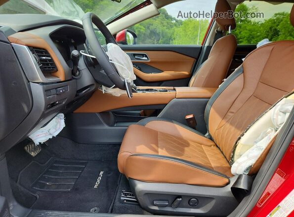 JN8BT3DDXSW472340 2025 NISSAN ROGUE Red Вид салону спереду