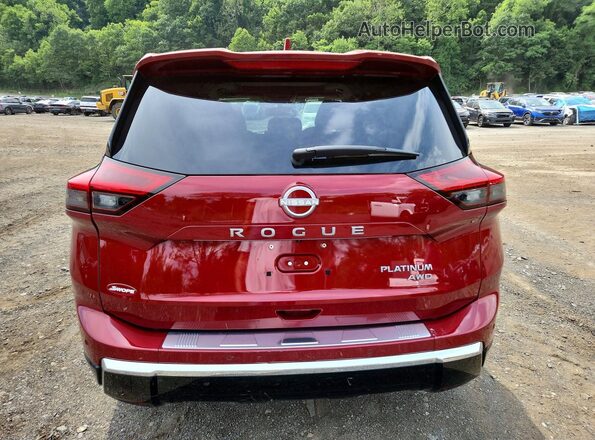 JN8BT3DDXSW472340 2025 NISSAN ROGUE Red Вид ззаду