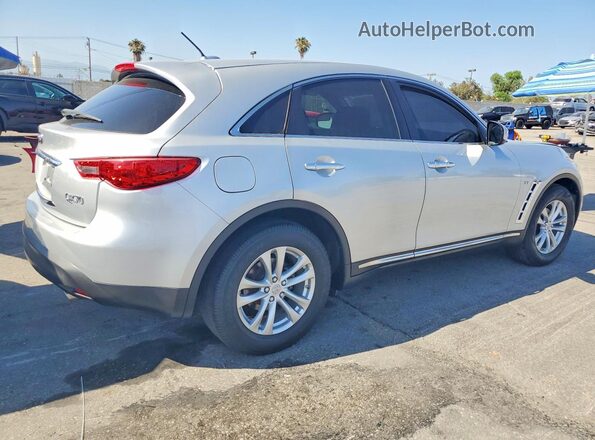 JN8CS1MU1HM141372 2017 INFINITI QX70 Silver Задня права чверть