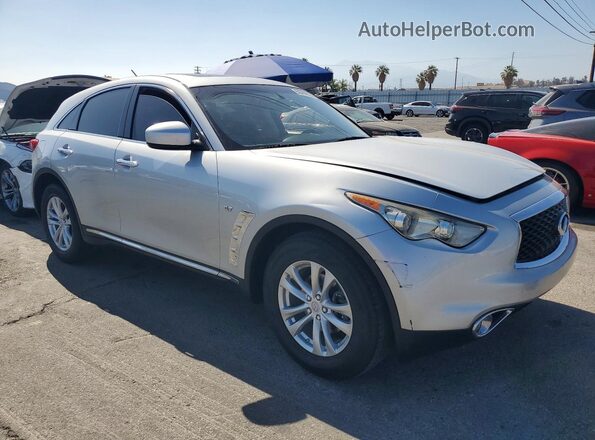 JN8CS1MU1HM141372 2017 INFINITI QX70 Silver Передня права чверть