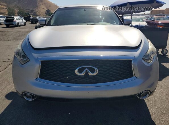 JN8CS1MU1HM141372 2017 INFINITI QX70 Silver Вид спереду