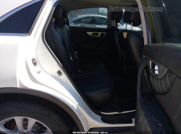 JN8CS1MU2GM670019 2016 INFINITI QX70 White VIN კოდის სტიკერის ხედი